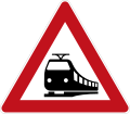 Verkehrsschild Bahnübergang