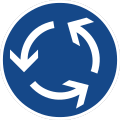 Verkehrsschild Kreisverkehr